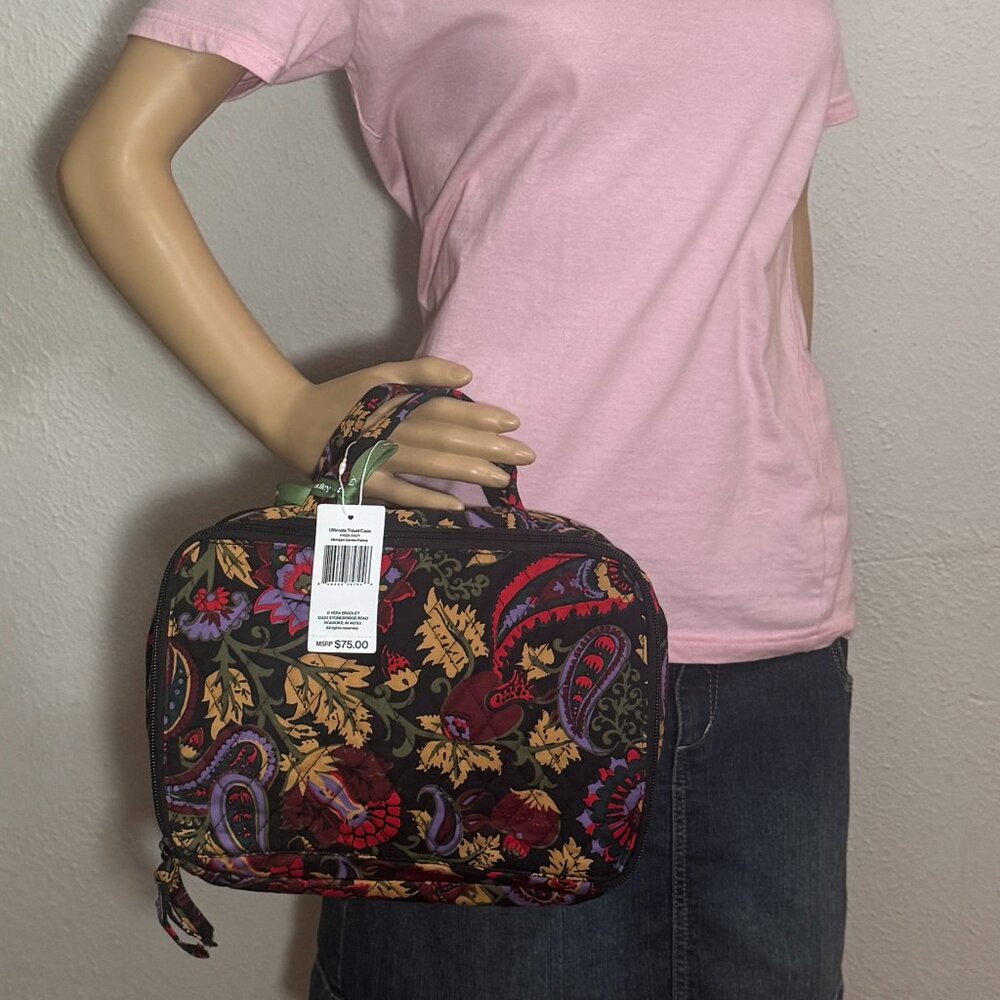 Vera Bradley Ultimate Travel Case in Midnight Garden Paisley NWT - Picture 5 of 10